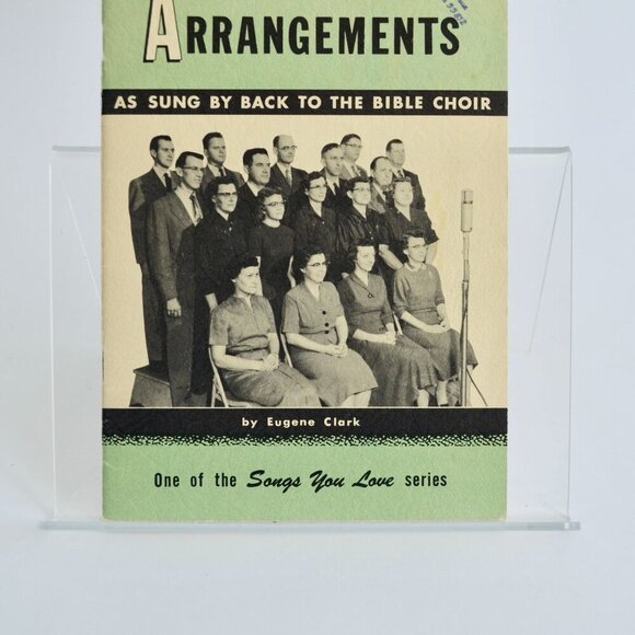 Choir Arrangements Back to the Bible Choir Book Vintage Eugene Clark - Picture 3 of 4